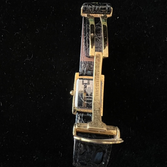 Vintage Camrose Kross JBK Jackie Kennedy Gold Tone Crystal Quartz Watch - Picture 3 of 4